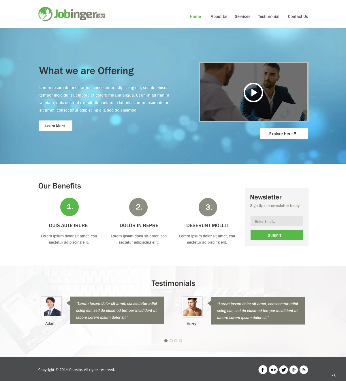 Web Design by pb for Jobinger | Design #4980215
