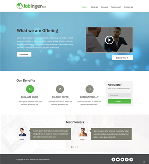 Web Design by pb for Jobinger | Design: #4980215