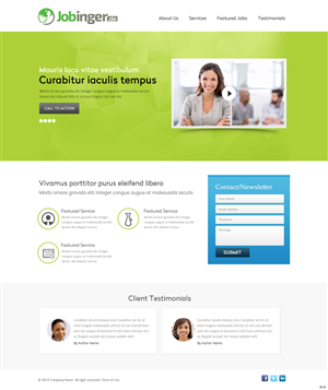 Web Design by pb for Jobinger | Design: #4980222
