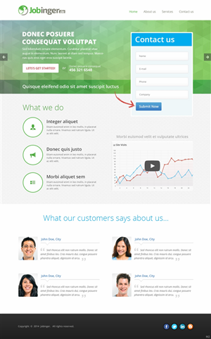 Web Design by pb for Jobinger | Design: #4987388