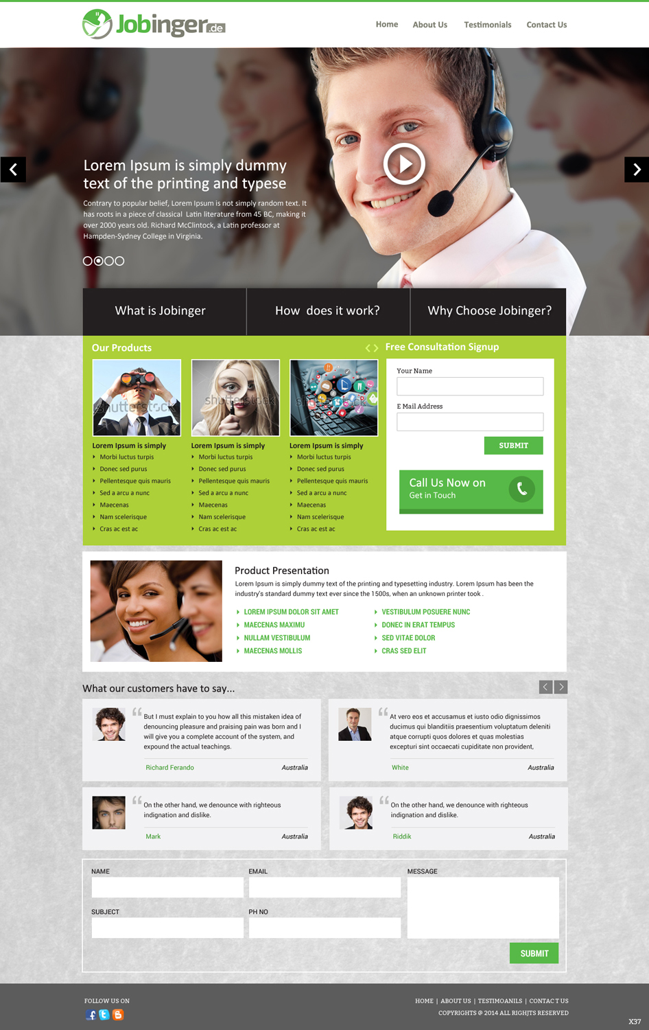 Web-Design von pb für Jobinger | Design #5018821