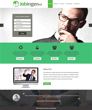 Diseño Web por Advent Innovative para Jobinger | Diseño: #5019130