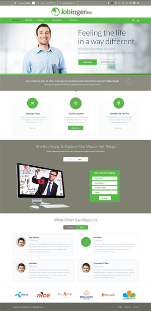 Diseño Web por Advent Innovative para Jobinger | Diseño: #5020529