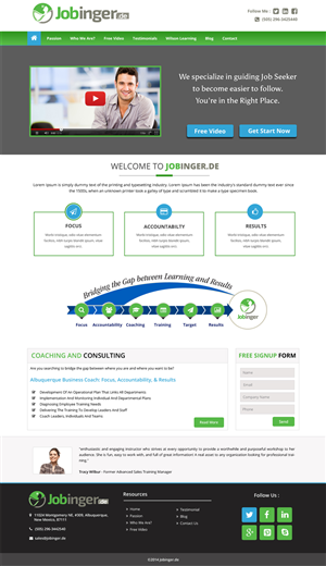 Diseño Web por Advent Innovative para Jobinger | Diseño: #5020689