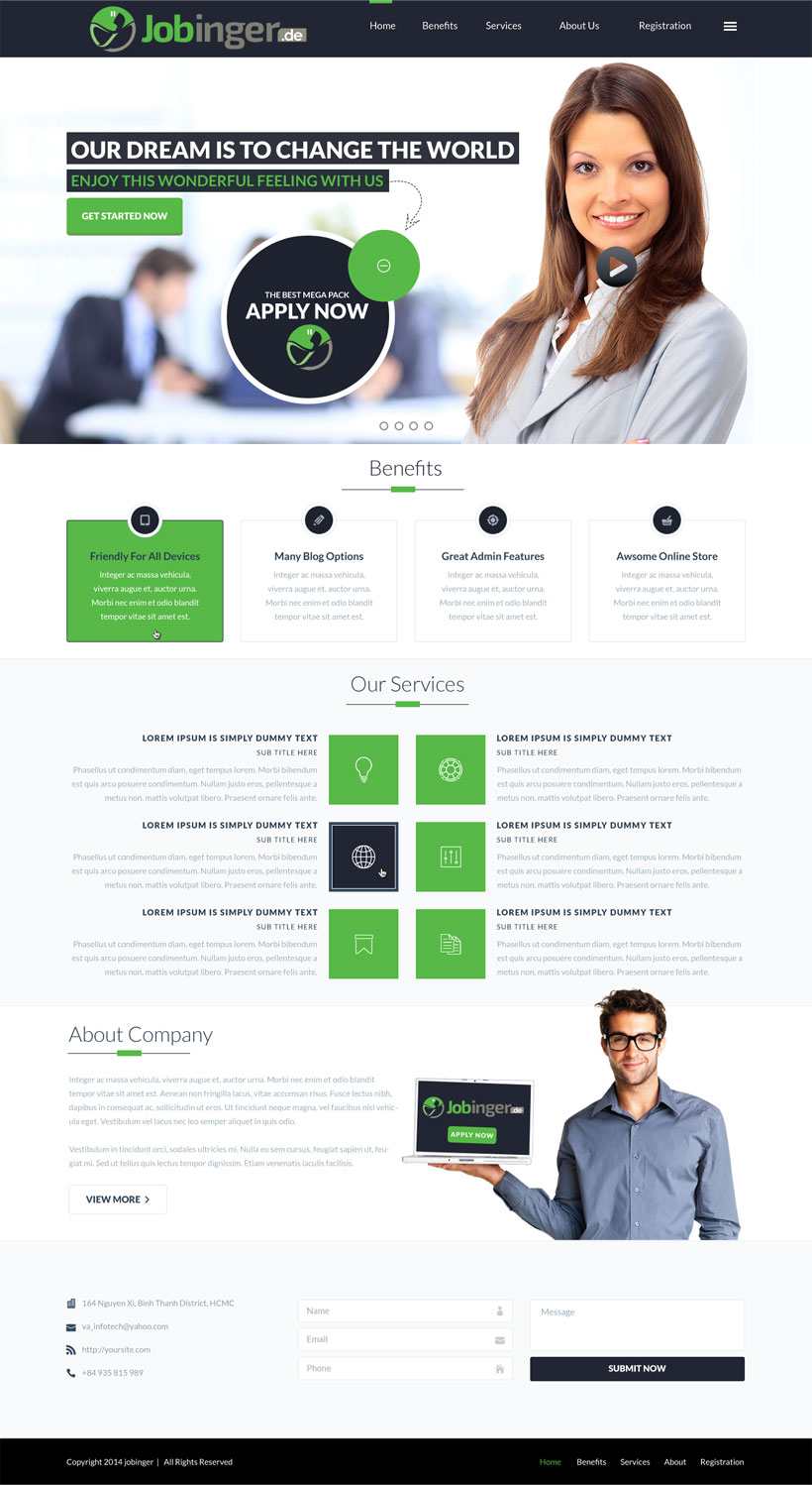 Web Design by Advent Innovative for Jobinger | Design #5028393