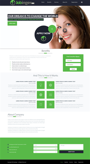 Diseño Web por Advent Innovative para Jobinger | Diseño: #5035264