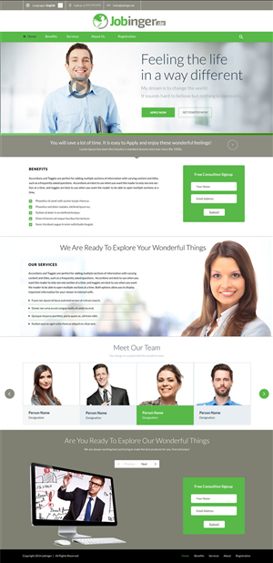 Diseño Web por Advent Innovative para Jobinger | Diseño: #5035270