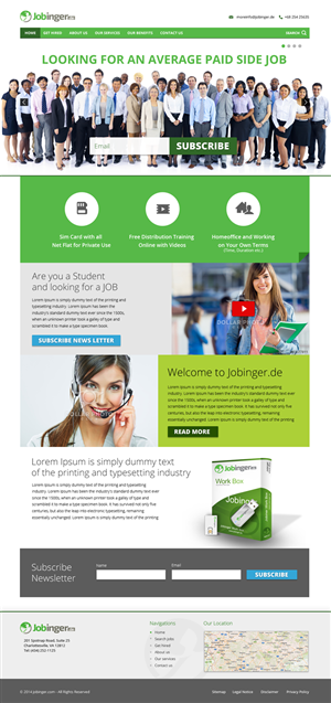 Diseño Web por bedesign para Jobinger | Diseño: #5066892