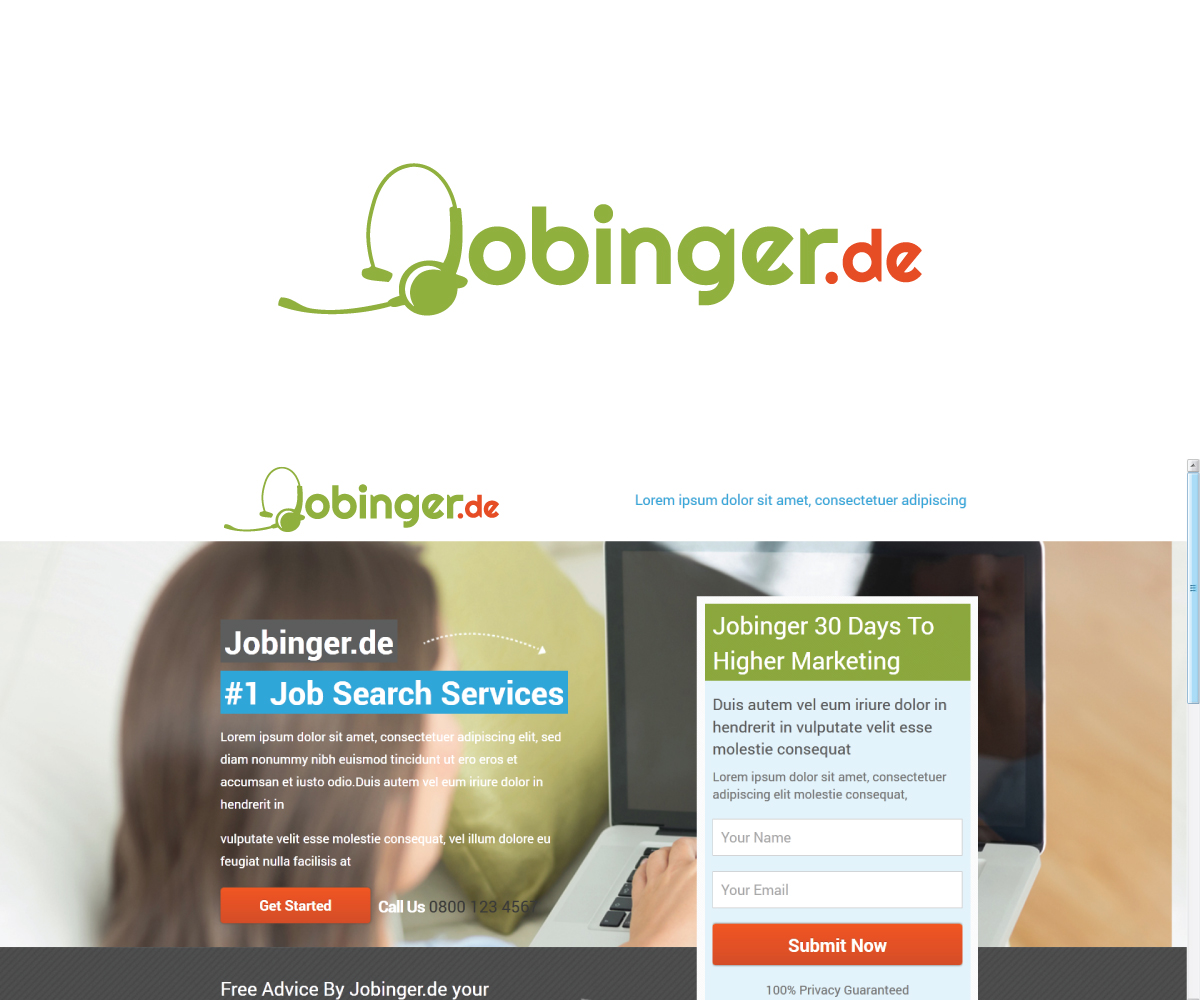 Logo Design by Dzains for Jobinger | Design #5004052
