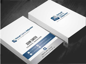 Business Card Design by AwsomeD for Virtual Claims Adjuster Inc. | Design #4930042
