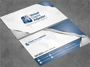 Business Card Design by AwsomeD for Virtual Claims Adjuster Inc. | Design: #4930043