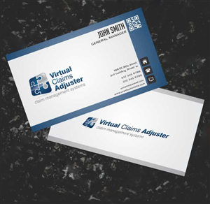 Business Card Design by AwsomeD for Virtual Claims Adjuster Inc. | Design: #4930045