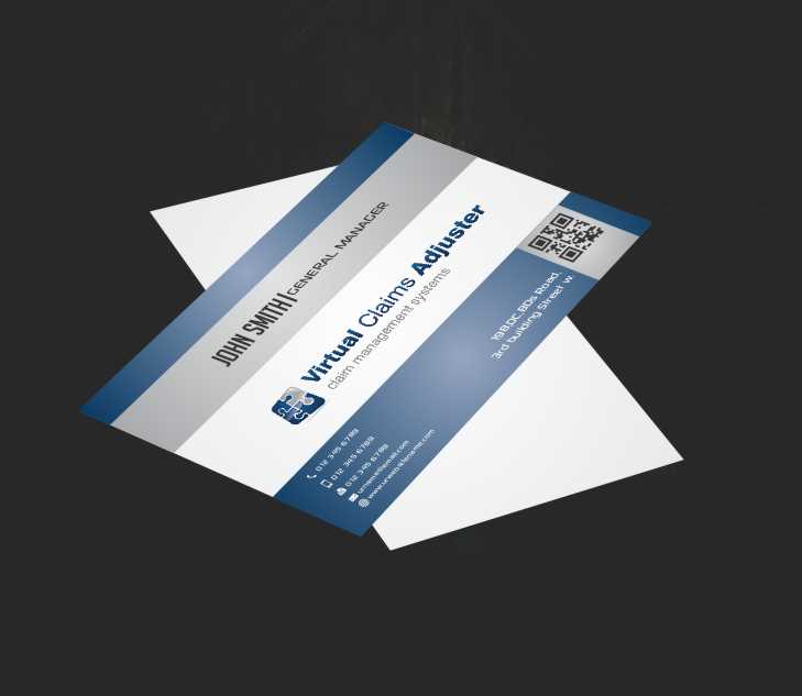 Business Card Design by AwsomeD for Virtual Claims Adjuster Inc. | Design #4930046