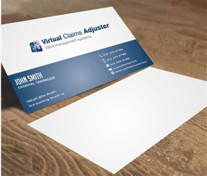 Business Card Design by AwsomeD for Virtual Claims Adjuster Inc. | Design: #4930049
