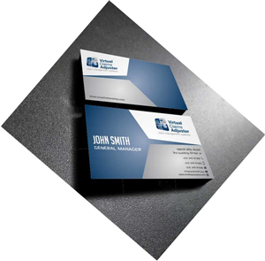 Business Card Design by AwsomeD for Virtual Claims Adjuster Inc. | Design: #4930050