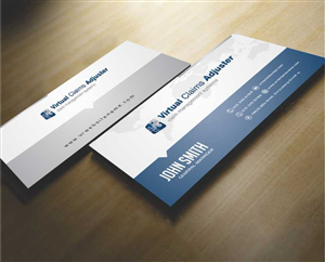 Business Card Design by AwsomeD for Virtual Claims Adjuster Inc. | Design: #4930054