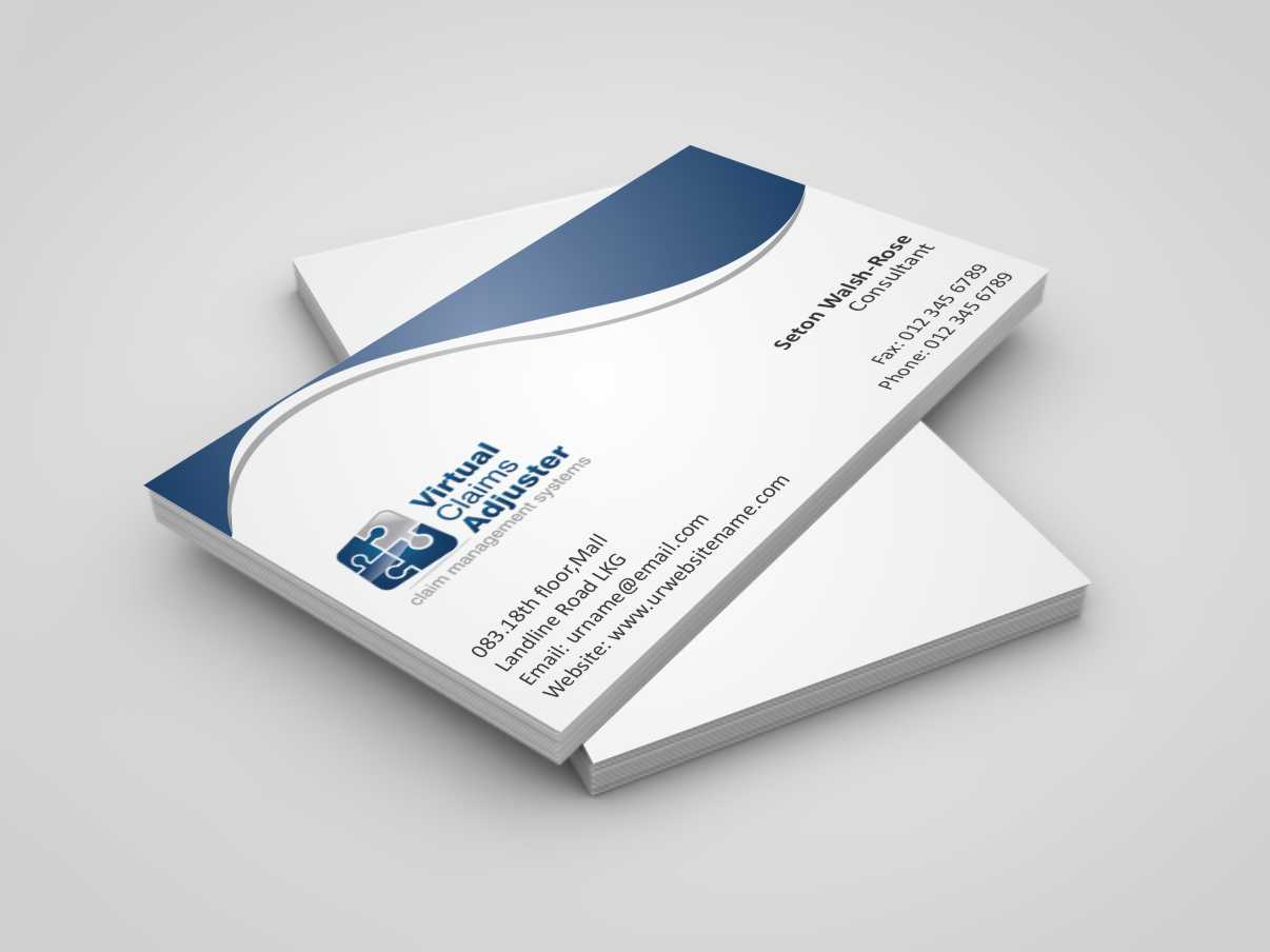 Business Card Design by szabist for Virtual Claims Adjuster Inc. | Design #4930580