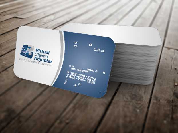 Business Card Design by szabist for Virtual Claims Adjuster Inc. | Design #4930584
