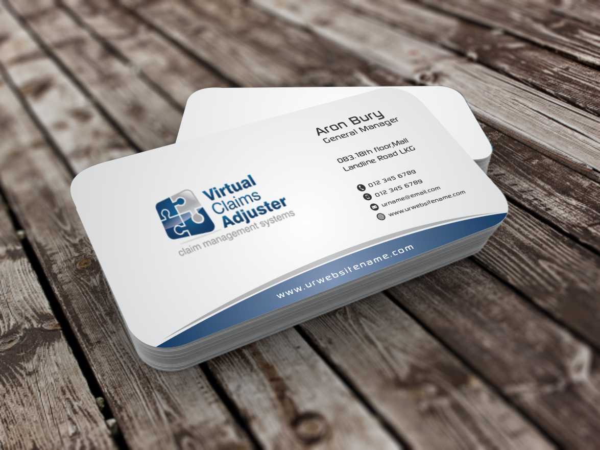 Business Card Design by szabist for Virtual Claims Adjuster Inc. | Design #4930588