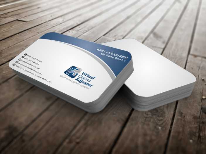 Business Card Design by szabist for Virtual Claims Adjuster Inc. | Design #4930593
