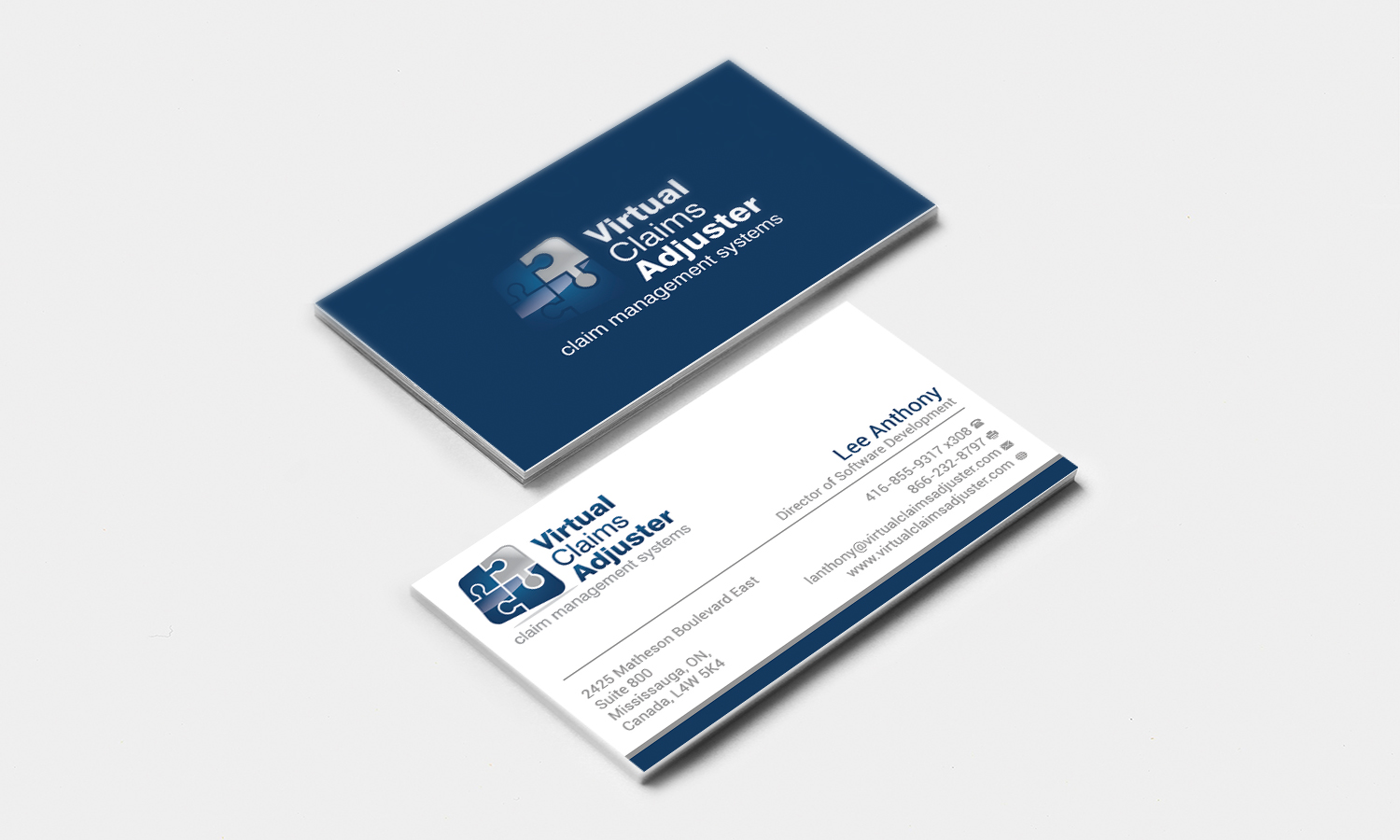 Business Card Design by Stylez Designz for Virtual Claims Adjuster Inc. | Design #4975797