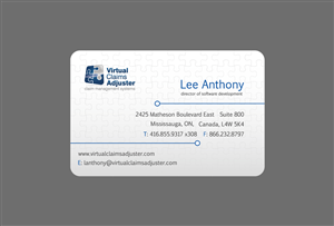 Business Card Design by Anastasia Kovsh for Virtual Claims Adjuster Inc. | Design: #4974005