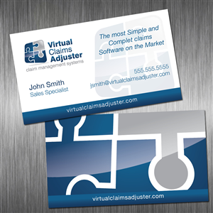 Business Card Design by chris for Virtual Claims Adjuster Inc. | Design #4929432