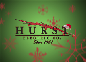 Hurst Electric Christmas LOGO | Karten-Design von creativepriya