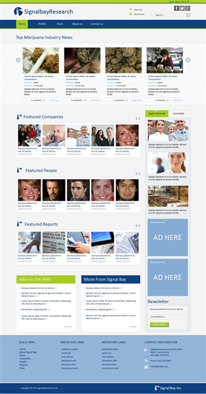 Diseño Wordpress por Chikki para Signal Bay, Inc. | Diseño #4957481