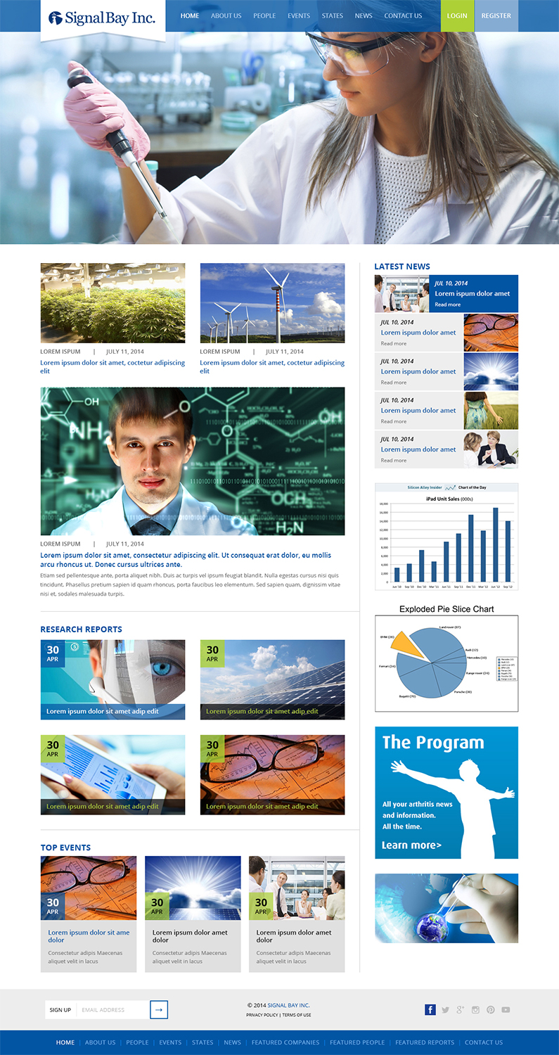 Diseño Wordpress por Creative Usha para Signal Bay, Inc. | Diseño #4946819