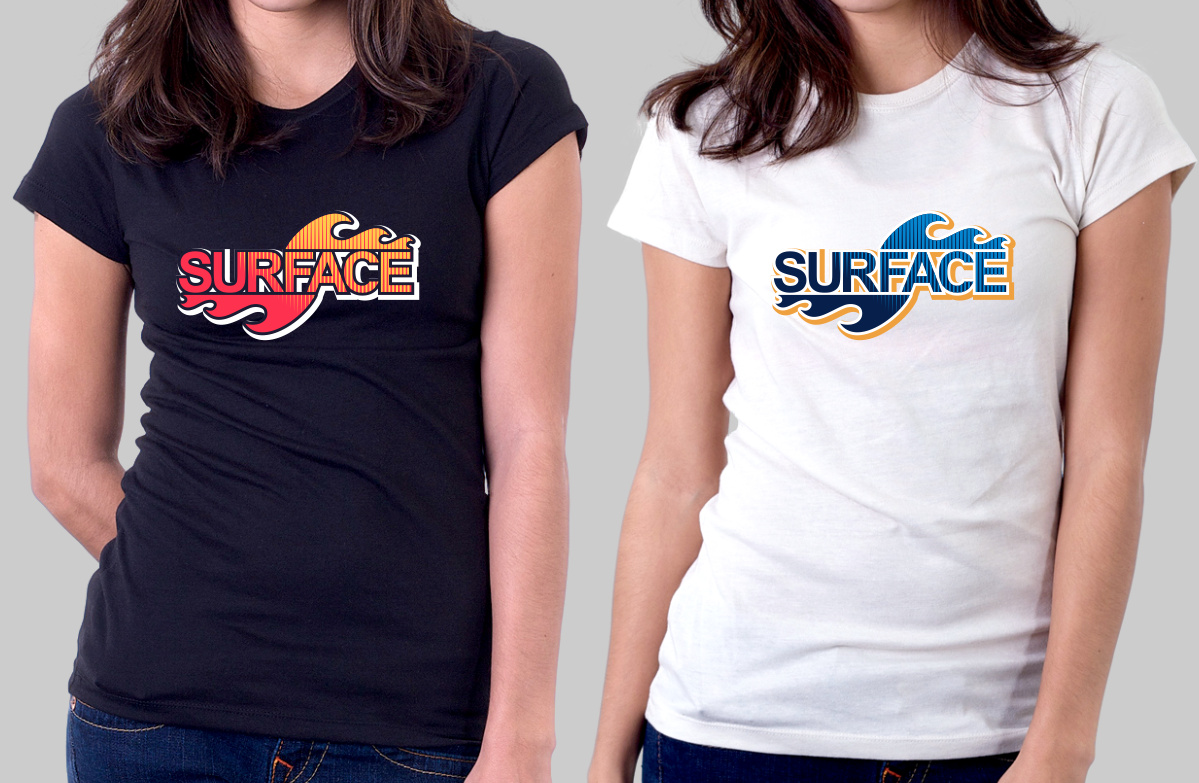 T-shirt Design by dedonk graphic for SURFACE SURFWEAR CO | Design #4993673
