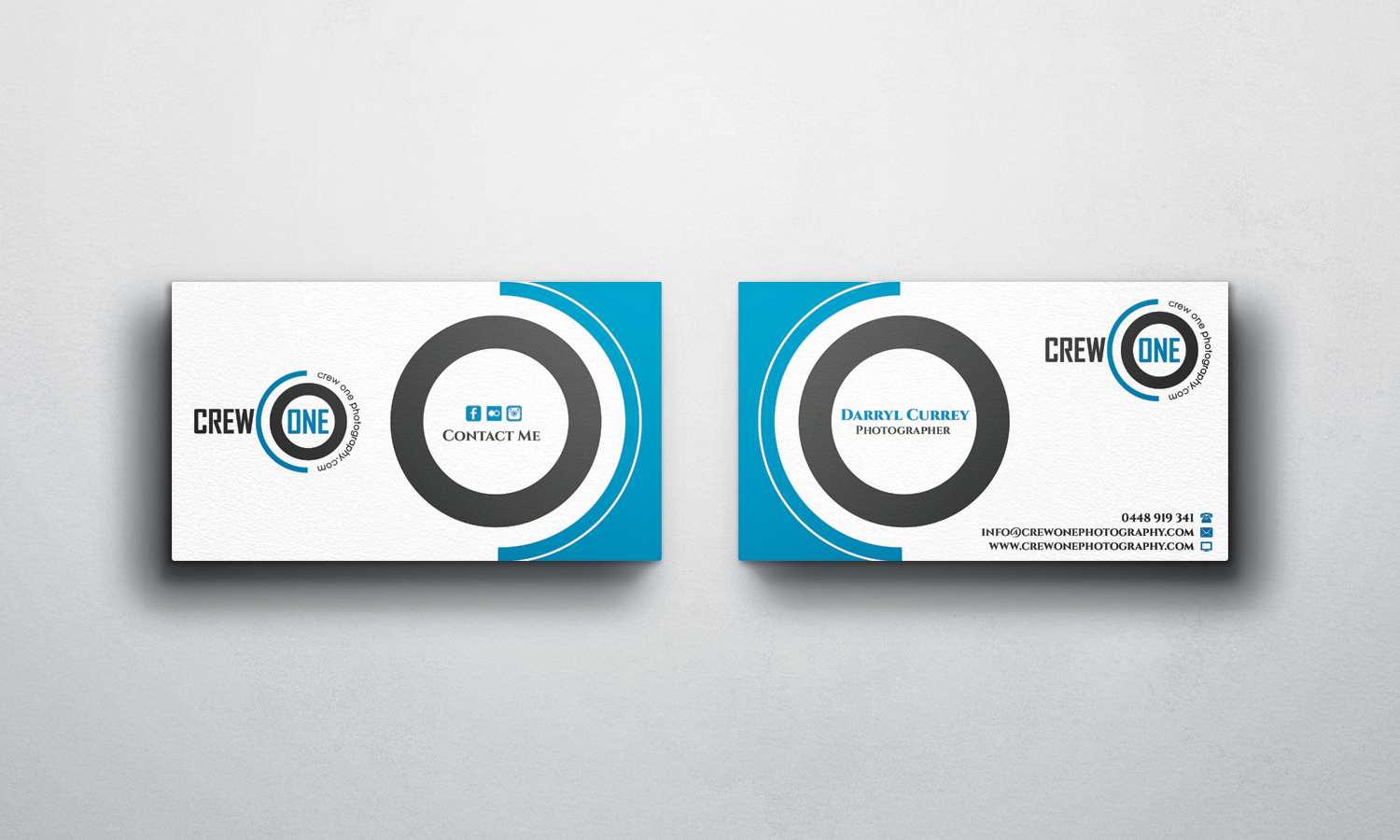 Diseño de Tarjeta de Presentación por WebixBD para Crew One Photography | Diseño #5017887