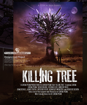 THE KILLING TREE - One sheet film poster design | Poster Design by Sabercore23DesignStudio