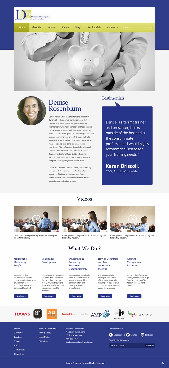 Web Design by pb for this project | Design #4964723