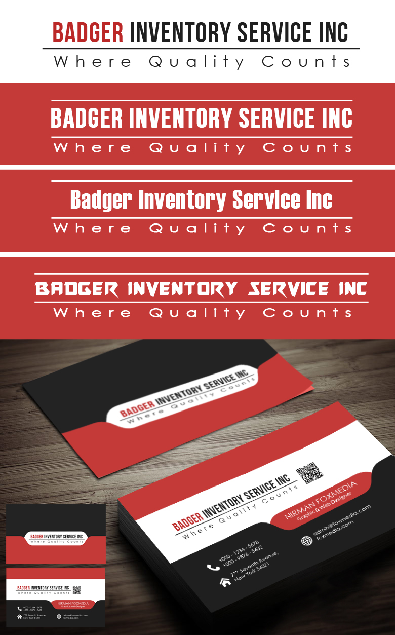 Logo Design by FoXm3D!A for Badger Inventory Service Inc. | Design #4949878
