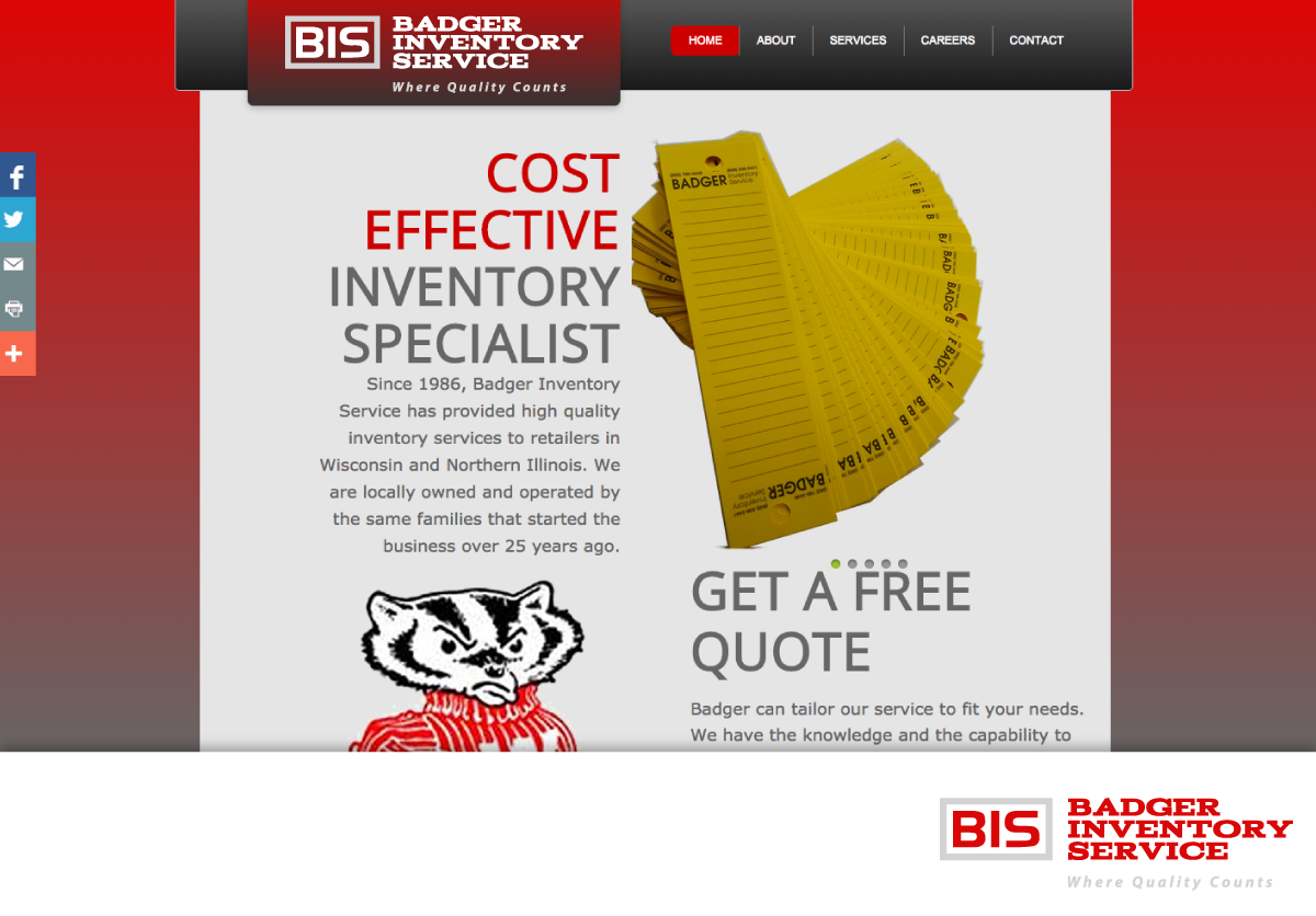 Logo Design by Ash  for Badger Inventory Service Inc. | Design #4994959