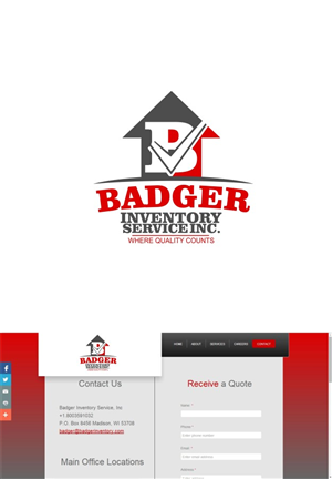 Logo Design by alok bhopatkar for Badger Inventory Service Inc. | Design: #4965660