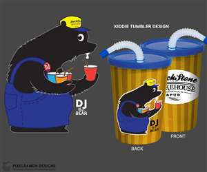   Kids cups for the restaurant  | Advertisement Design by Noche designs