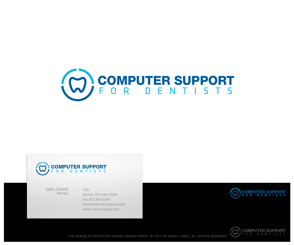 Logo Design by Daniel Caso Design for Computer Support for Dentists | Design #4981630