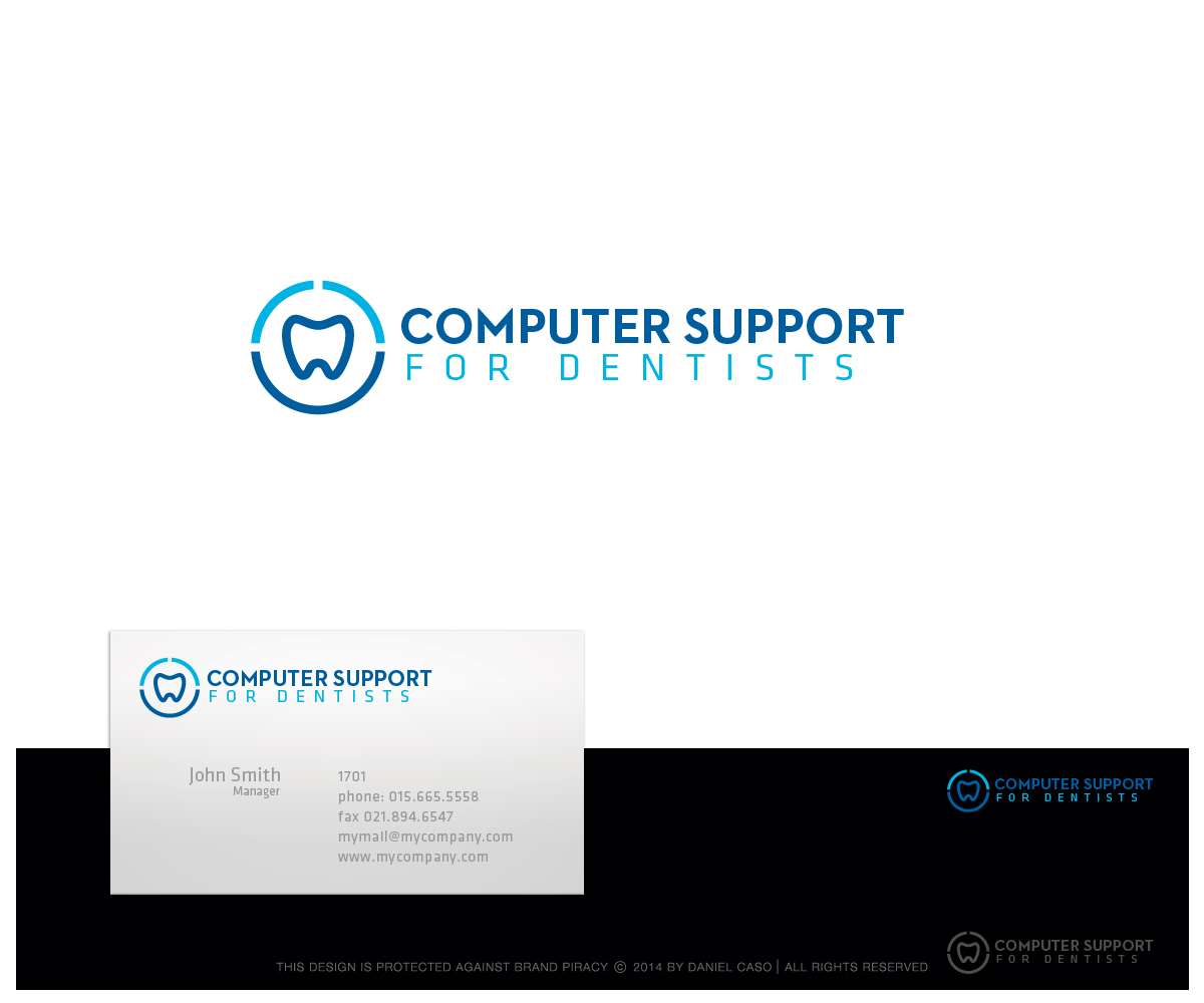 Logo Design by Daniel Caso Design for Computer Support for Dentists | Design #4981647
