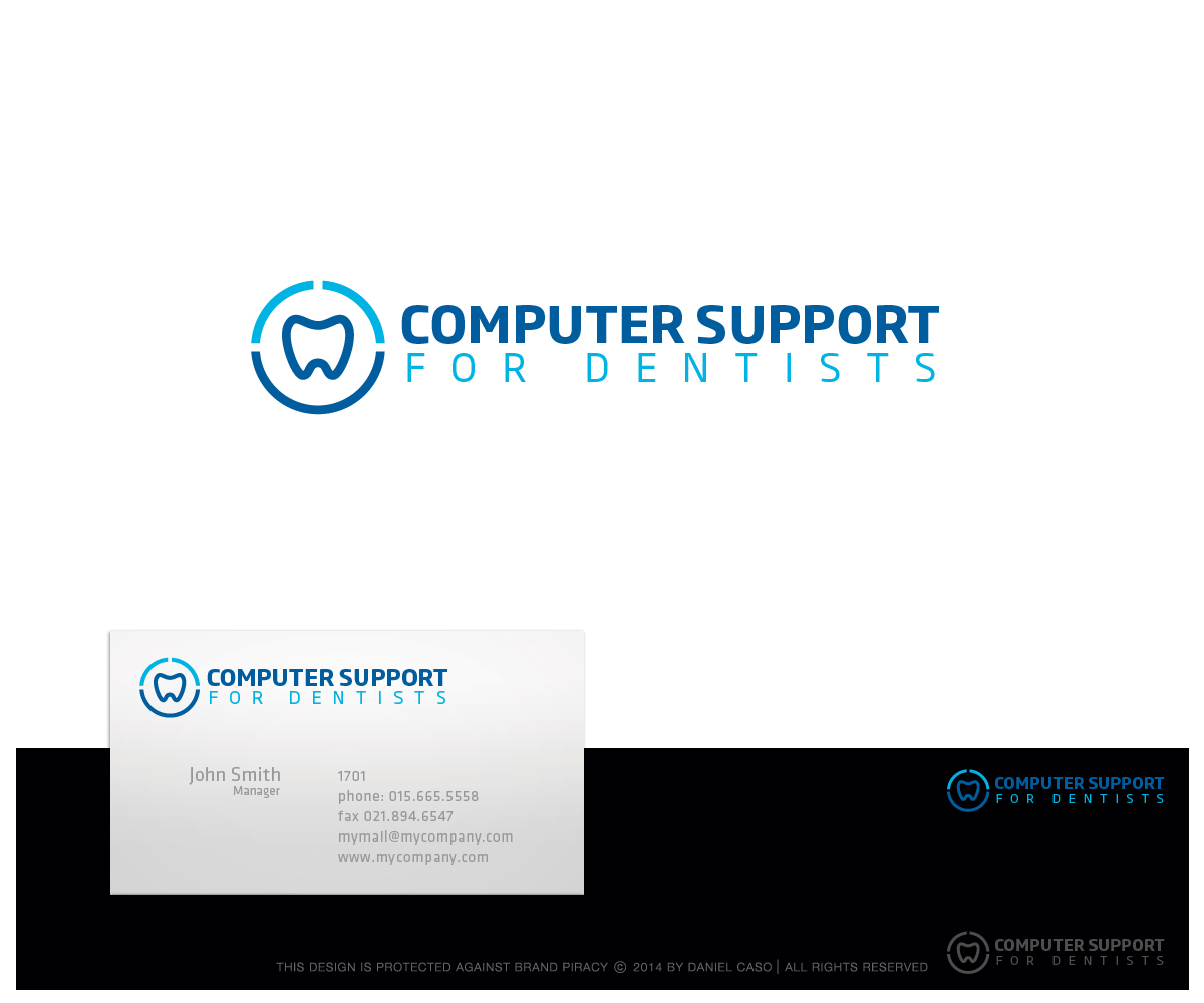 Logo Design by Daniel Caso Design for Computer Support for Dentists | Design #4981655
