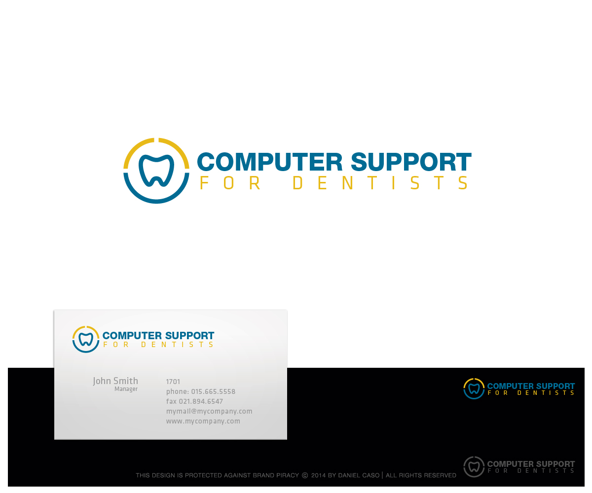 Logo Design by Daniel Caso Design for Computer Support for Dentists | Design #4981661