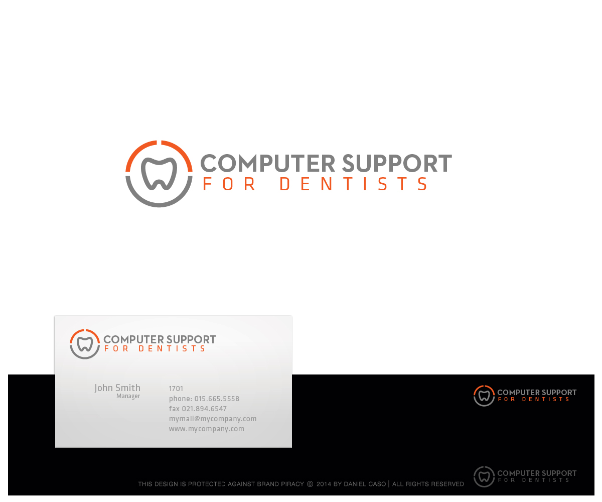 Logo Design by Daniel Caso Design for Computer Support for Dentists | Design #4981663