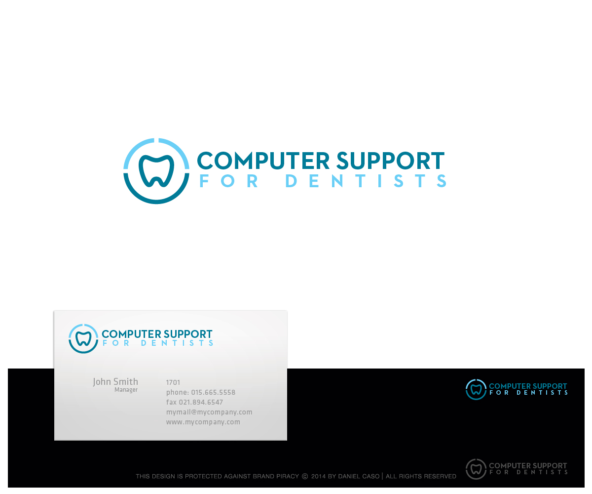 Logo Design by Daniel Caso Design for Computer Support for Dentists | Design #4981666