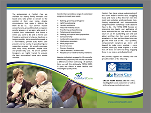 Diseño de Brochure por Grace A para Comfort Care | Diseño: #1399127
