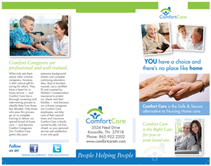 Broschüren-Design von Ekanite für Comfort Care | Design: #1436277