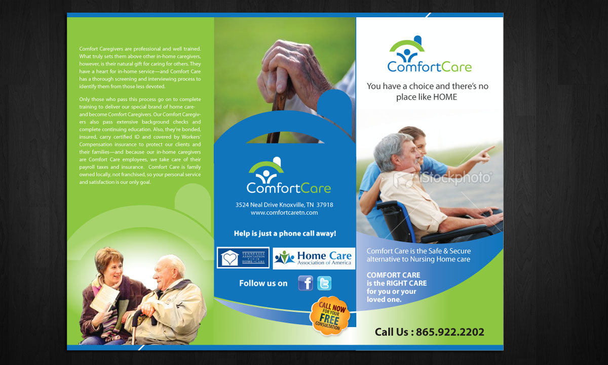 Brochure Design by Sbss for Comfort Care | Design #1396567