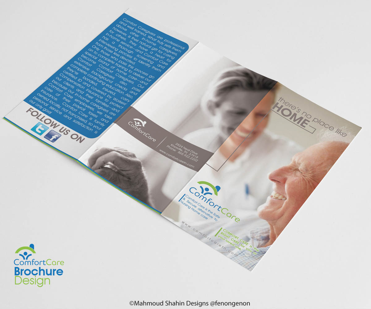 Diseño de Brochure por Mahmoud Shahin para Comfort Care | Diseño #1389530