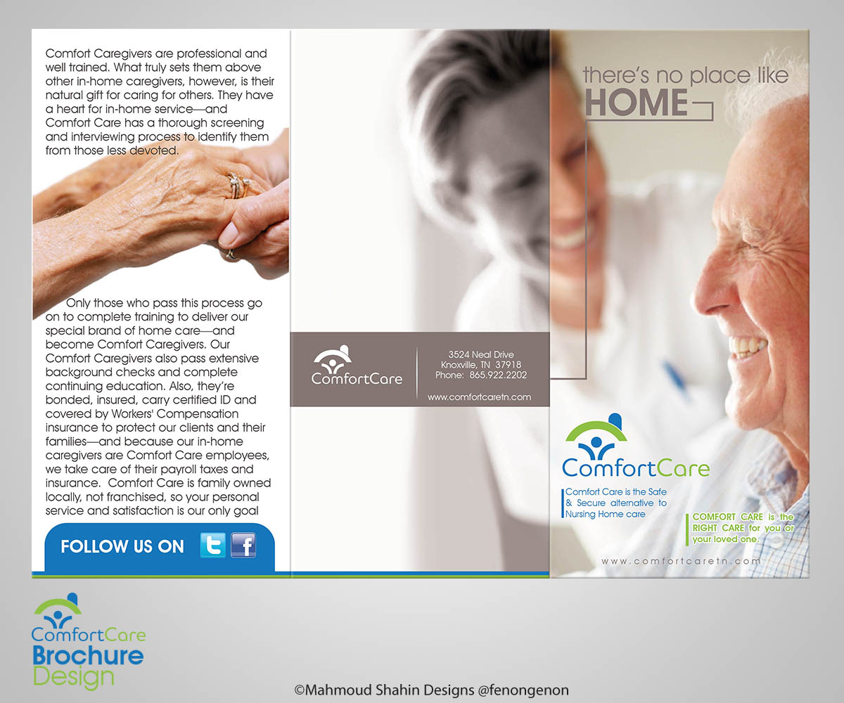 Diseño de Brochure por Mahmoud Shahin para Comfort Care | Diseño #1393248