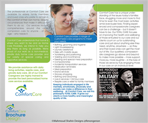 Broschüren-Design von Mahmoud Shahin für Comfort Care | Design: #1393259